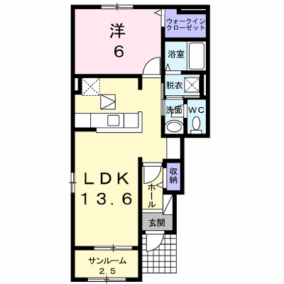 アルデバランＡ 101【管理NO：1-024700601-01010】 ★家具家電は申し込み後に搬入します★ ★2026年10月中旬入居可能★の外観画像