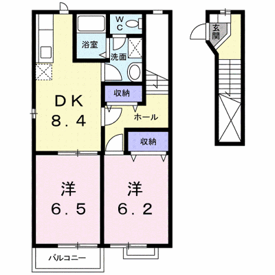 バウンティフルＦ 205【管理NO：1-010672201-02040】 ★家具家電は申し込み後に搬入します★ ★2026年10月中旬入居可能★の外観画像