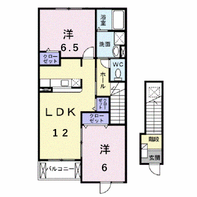 ベル・アルバＢ 203【管理NO：1-013182402-02030】 ★家具家電は申し込み後に搬入します★ ★2026年10月中旬入居可能★の外観画像