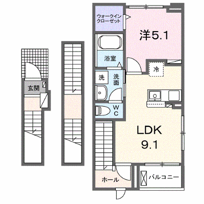 岐山グリーンハイツ 301【管理NO：1-027409501-03010】 ★家具家電は申し込み後に搬入します★ ★2026年10月中旬入居可能★の外観画像