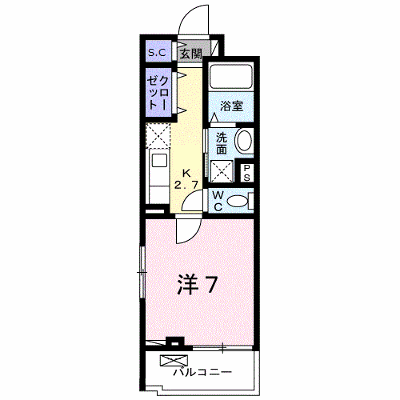 チェリー　ブロッサム 306【管理NO：1-026160401-03060】 ★家具家電は申し込み後に搬入します★ ★2026年10月中旬入居可能★の外観画像