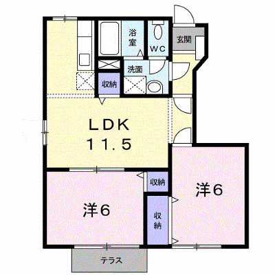 ＭＩＺＵＫＩ一番館Ｂ 102【管理NO：1-010290602-01020】 ★家具家電は申し込み後に搬入します★ ★2026年10月中旬入居可能★の外観画像