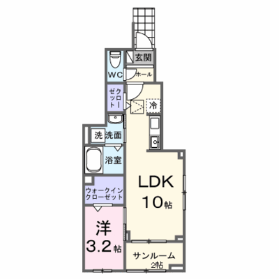 サンパティークⅣ 101【管理NO：1-028386301-01010】 ★家具家電は申し込み後に搬入します★の外観画像
