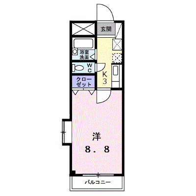パークサイド 302【管理NO：1-010311101-03020】 ★家具家電は申し込み後に搬入します★ ★2026年10月中旬入居可能★の外観画像