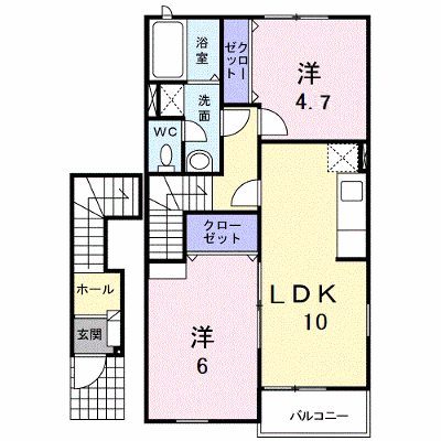 パルフェ三隈Ａ 202【管理NO：1-014048201-02020】 ★家具家電は申し込み後に搬入します★ ★2026年10月中旬入居可能★の外観画像
