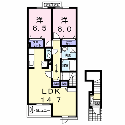 セジュール・Ｍ 204【管理NO：1-023427001-02040】 ★家具家電は申し込み後に搬入します★ ★2026年10月中旬入居可能★の外観画像