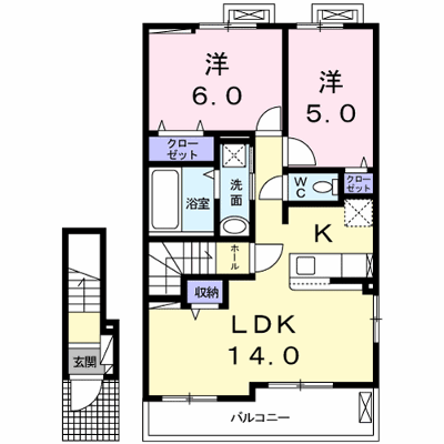 アイリス 204【管理NO：1-026662801-02040】 ★家具家電は申し込み後に搬入します★ ★2026年10月中旬入居可能★の外観画像
