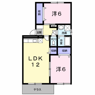 クレストール飯塚Ｂ 101【管理NO：1-004917202-01010】 ★家具家電は申し込み後に搬入します★ ★2026年10月上旬入居可能★の外観画像