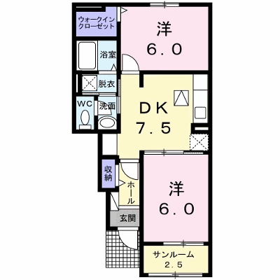 クレールⅡ　Ｂ 105【管理NO：1-024153702-01040】 ★家具家電は申し込み後に搬入します★ ★2026年10月下旬入居可能★の外観画像