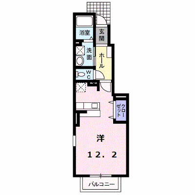 クラール 107【管理NO：1-015503101-01060】 ★家具家電は申し込み後に搬入します★ ★2026年10月中旬入居可能★の外観画像
