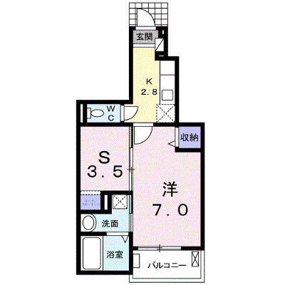 グランソレイユ　南 102【管理NO：1-019702001-01020】 ★家具家電は申し込み後に搬入します★ ★2026年10月中旬入居可能★の外観画像