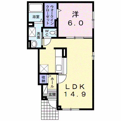 ジェルメ　リアン 102【管理NO：1-021644001-01020】 ★家具家電は申し込み後に搬入します★の外観画像