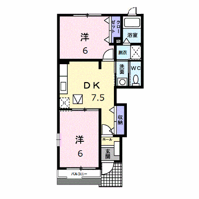 ヴィラージュⅣ 101【管理NO：1-013668801-01010】 ★家具家電は申し込み後に搬入します★ ★2026年10月中旬入居可能★の外観画像