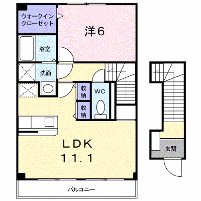 モンブラン　Ｃ 202【管理NO：1-011837001-02020】 ★家具家電は申し込み後に搬入します★ ★2026年10月中旬入居可能★の外観画像