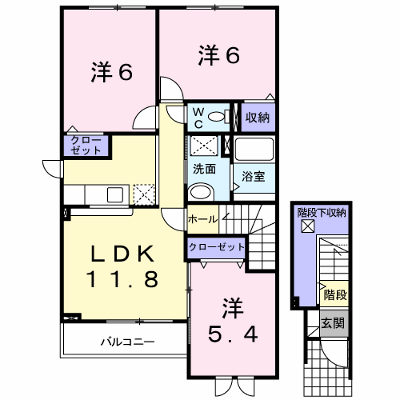 メゾン　グリシーヌ 201【管理NO：1-014603601-02010】 ★家具家電は申し込み後に搬入します★ ★2026年09月下旬入居可能★の外観画像
