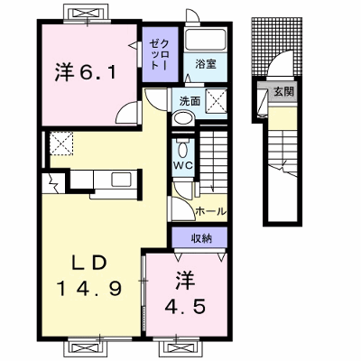 ハイグレイス 203【管理NO：1-021223301-02030】 ★家具家電は申し込み後に搬入します★ ★2026年11月中旬入居可能★の外観画像