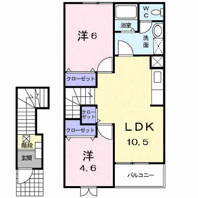 コーポことぶきＢ 202【管理NO：1-012209302-02020】 ★家具家電は申し込み後に搬入します★ ★2026年10月中旬入居可能★の外観画像