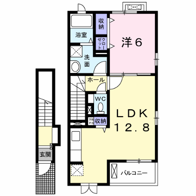 ダンデライオン　壱番館 205【管理NO：1-020188401-02050】 ★家具家電は申し込み後に搬入します★ ★2026年11月中旬入居可能★の外観画像