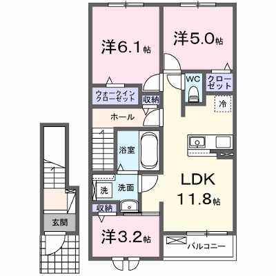 愛島台２丁目アパートⅡ 205【管理NO：1-028687102-02050】 ★家具家電は申し込み後に搬入します★ ★2027年03月下旬入居可能★の外観画像