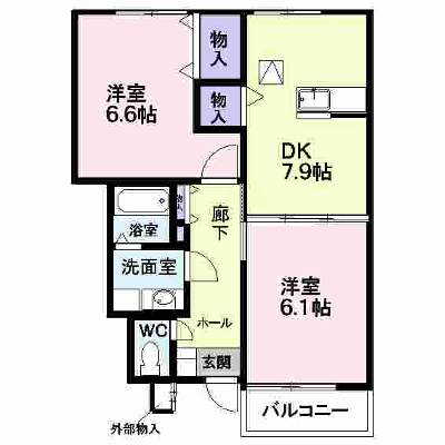 ラフィネ・ドミール 102【管理NO：1-011861801-01020】 ★家具家電は申し込み後に搬入します★ ★2026年11月中旬入居可能★の外観画像