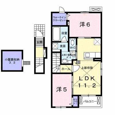 メロウガーデン 201【管理NO：1-022045801-02010】 ★家具家電は申し込み後に搬入します★ ★2026年10月中旬入居可能★の外観画像