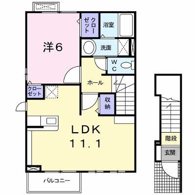 フィオリーレ　Ⅳ 201【管理NO：1-022885801-02010】 ★家具家電は申し込み後に搬入します★ ★2026年10月中旬入居可能★の外観画像
