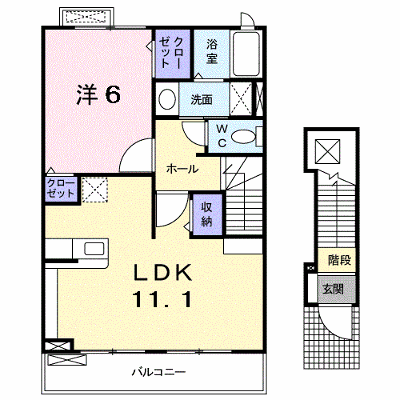 ブローテＭ 202【管理NO：1-016963001-02020】 ★家具家電は申し込み後に搬入します★ ★2026年10月中旬入居可能★の外観画像