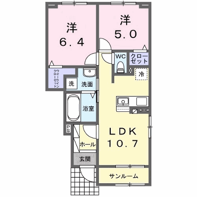 クレストコート 104【管理NO：1-028113301-01040】 ★家具家電は申し込み後に搬入します★ ★2026年09月下旬入居可能★の外観画像