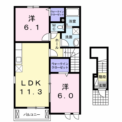 ロンドベルＢ 201【管理NO：1-017093202-02010】 ★家具家電は申し込み後に搬入します★ ★2026年10月中旬入居可能★の外観画像