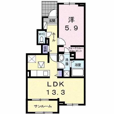 メルベージュ・Ⅰ 102【管理NO：1-023226701-01020】 ★家具家電は申し込み後に搬入します★ ★2026年10月中旬入居可能★の外観画像