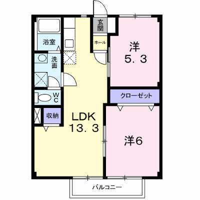 ニューシティー川島 201【管理NO：1-003811801-02010】 ★家具家電は申し込み後に搬入します★ ★2026年10月中旬入居可能★の外観画像