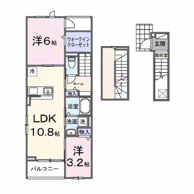 ソレイユ 304【管理NO：1-028196601-03040】 ★家具家電は申し込み後に搬入します★ ★2026年09月中旬入居可能★の外観画像