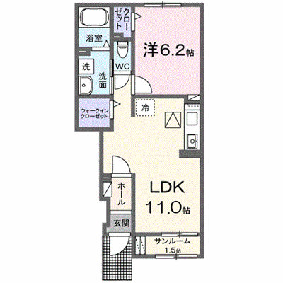 イリーデⅢ 102【管理NO：1-026492101-01020】 ★家具家電は申し込み後に搬入します★ ★2027年02月上旬入居可能★の外観画像
