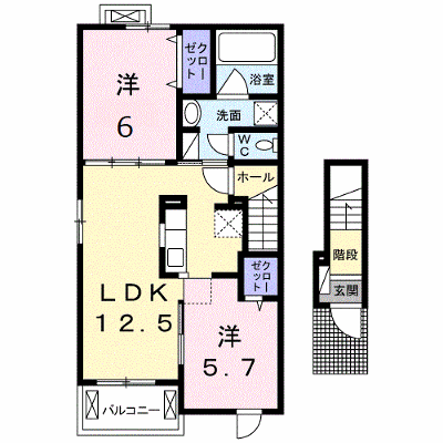 エトワール　フィクス 201【管理NO：1-024545801-02010】 ★家具家電は申し込み後に搬入します★の外観画像