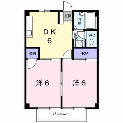 片岡ハイツＢ 202【管理NO：1-001962201-02020】 ★家具家電は申し込み後に搬入します★ ★2026年10月中旬入居可能★の外観画像