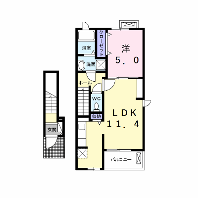 ラ・ルーチェⅠ 204【管理NO：1-016309301-02040】 ★家具家電は申し込み後に搬入します★ ★2026年10月中旬入居可能★の外観画像