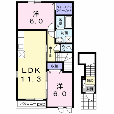 オメガ 201【管理NO：1-017225401-02010】 ★家具家電は申し込み後に搬入します★ ★2026年11月中旬入居可能★の外観画像