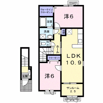 アンダンテ　いわせ野Ⅱ 202【管理NO：1-021836101-02020】 ★家具家電は申し込み後に搬入します★ ★2026年10月中旬入居可能★の外観画像
