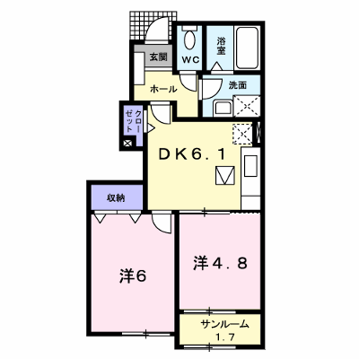 ヴィラ・ガ－デン　Ｇ 102【管理NO：1-016500401-01020】 ★家具家電は申し込み後に搬入します★ ★2026年10月中旬入居可能★の外観画像