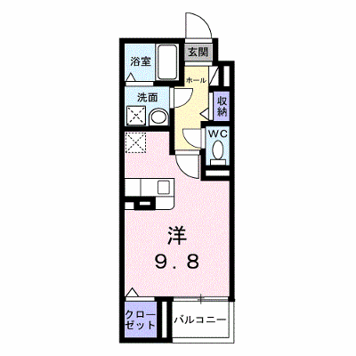 ヴァーグ・ブランシュ 304【管理NO：1-028543201-03040】 ★家具家電は申し込み後に搬入します★ ★2027年01月下旬入居可能★の外観画像