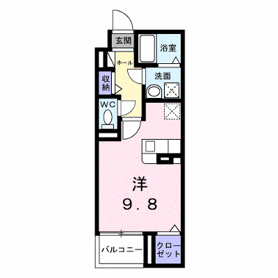 ヴァーグ・ブランシュ 205【管理NO：1-028543201-02050】 ★家具家電は申し込み後に搬入します★ ★2027年01月下旬入居可能★の外観画像