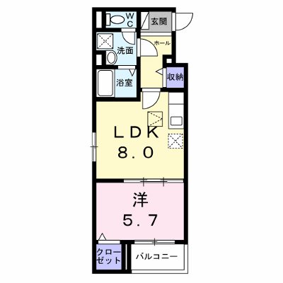 ヴァーグ・ブランシュ 106【管理NO：1-028543201-01060】 ★家具家電は申し込み後に搬入します★ ★2027年01月下旬入居可能★の外観画像