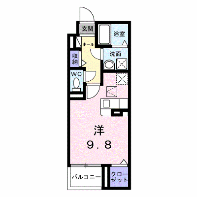 ヴァーグ・ブランシュ 105【管理NO：1-028543201-01050】 ★家具家電は申し込み後に搬入します★ ★2027年01月下旬入居可能★の外観画像