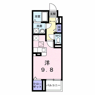 ヴァーグ・ブランシュ 104【管理NO：1-028543201-01040】 ★家具家電は申し込み後に搬入します★ ★2027年01月下旬入居可能★の外観画像