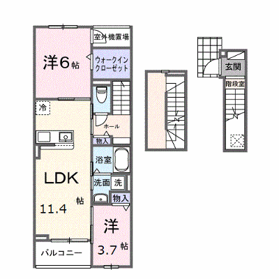 Ｈｉ－Ｒｏｓｅｔｔａ　Ｃ 304【管理NO：1-027872701-03040】 ★家具家電は申し込み後に搬入します★ ★2027年01月下旬入居可能★の外観画像