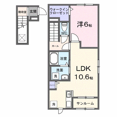 モヨリワン 201【管理NO：1-028885201-02010】 ★家具家電は申し込み後に搬入します★ ★2027年02月上旬入居可能★の外観画像