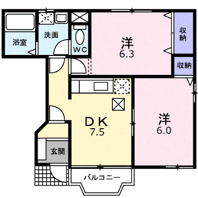 フォンターナ　サノＡ 102【管理NO：1-011933201-01020】 ★家具家電は申し込み後に搬入します★ ★2026年10月中旬入居可能★の外観画像