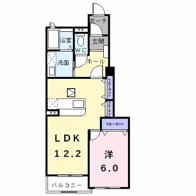パルティール 101【管理NO：1-014372501-01010】 ★家具家電は申し込み後に搬入します★の外観画像