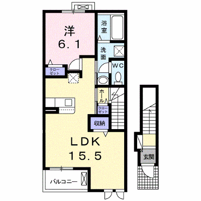アイアゲート 201【管理NO：1-025108101-02010】 ★家具家電は申し込み後に搬入します★ ★2026年10月下旬入居可能★の外観画像