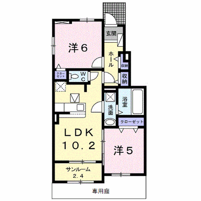ネオ　ブルック 106【管理NO：1-024715201-01050】 ★家具家電は申し込み後に搬入します★ ★2026年10月中旬入居可能★の外観画像